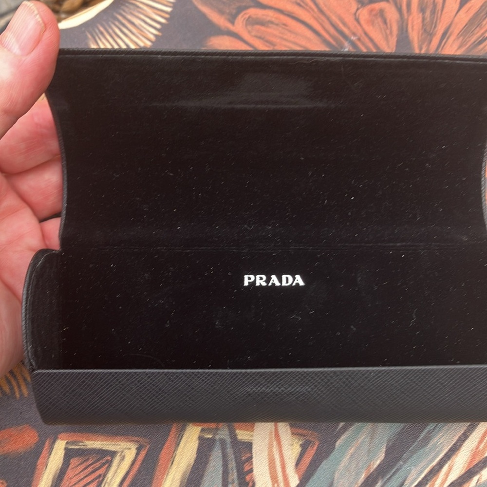 Prada black eyeglass case